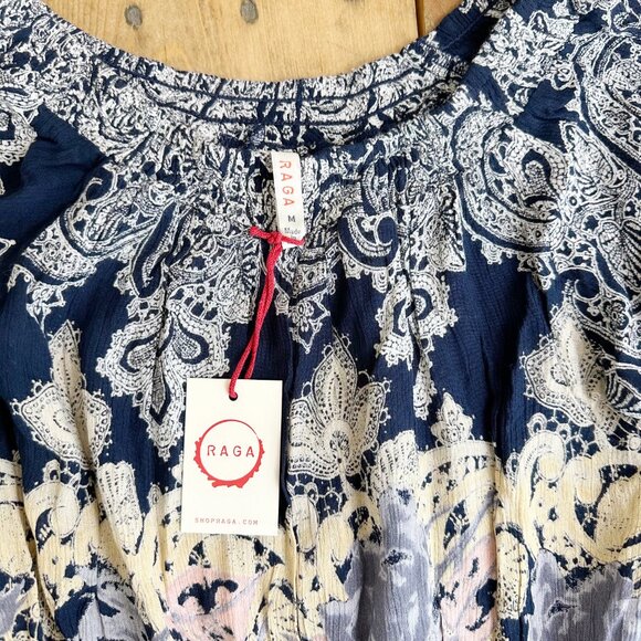 NWT RAGA Floral Off The Shoulder Romper XS S Anthropologie - Picture 5 of 9